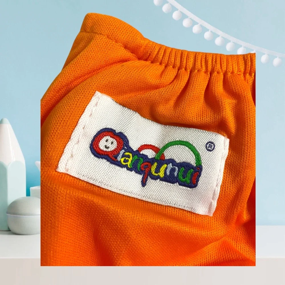 Qianqunui (6) Six Reusable Adjustable Cloth Diaper Covers in Bright Colors